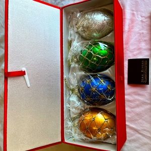 Joan Rivers Classics Collection Egg Ornaments. New in box. Four in box